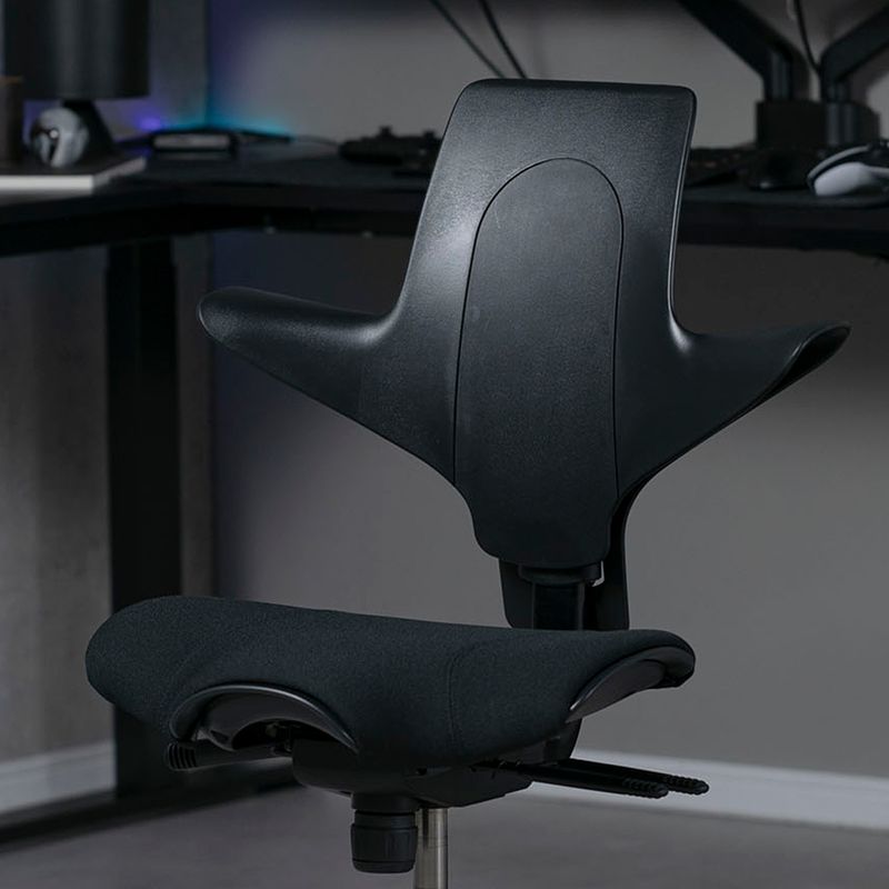 ユニークなサドル型シート