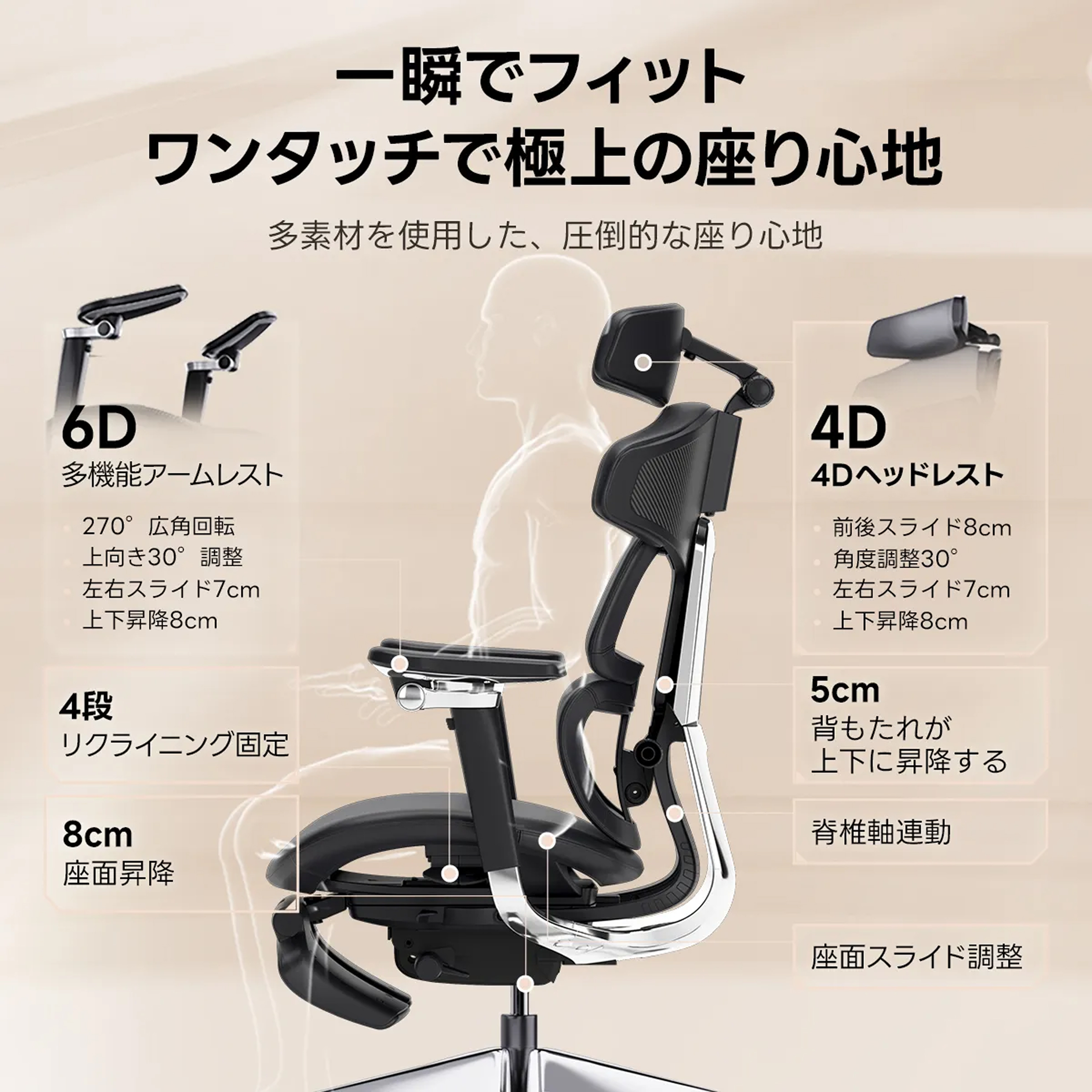 CAGUUU AXISU ロイヤルレザー オフィスチェア アクシス ロイヤルレザー