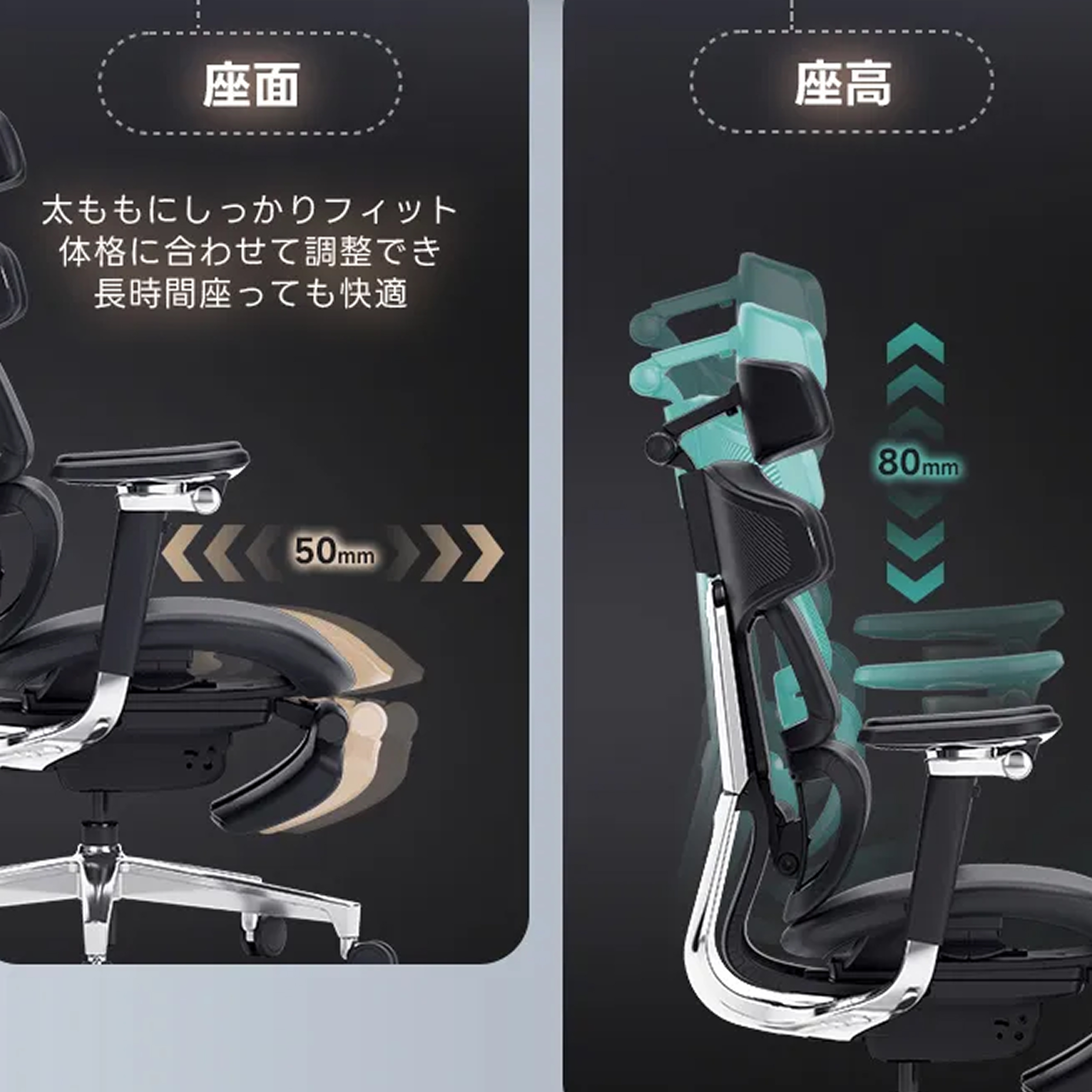 CAGUUU AXISU ロイヤルレザー オフィスチェア アクシス ロイヤルレザー