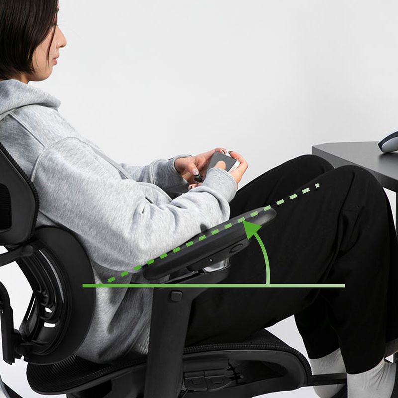 スマホやポータブルゲーム機器でのアームレストポジション