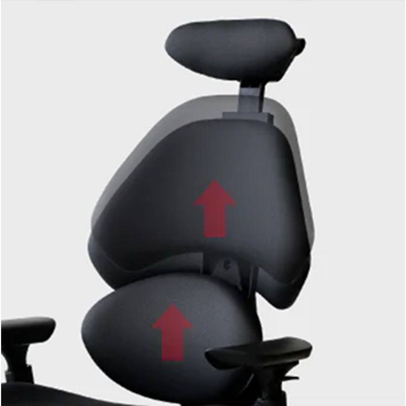 背もたれ＆腰ランバー高さ調節