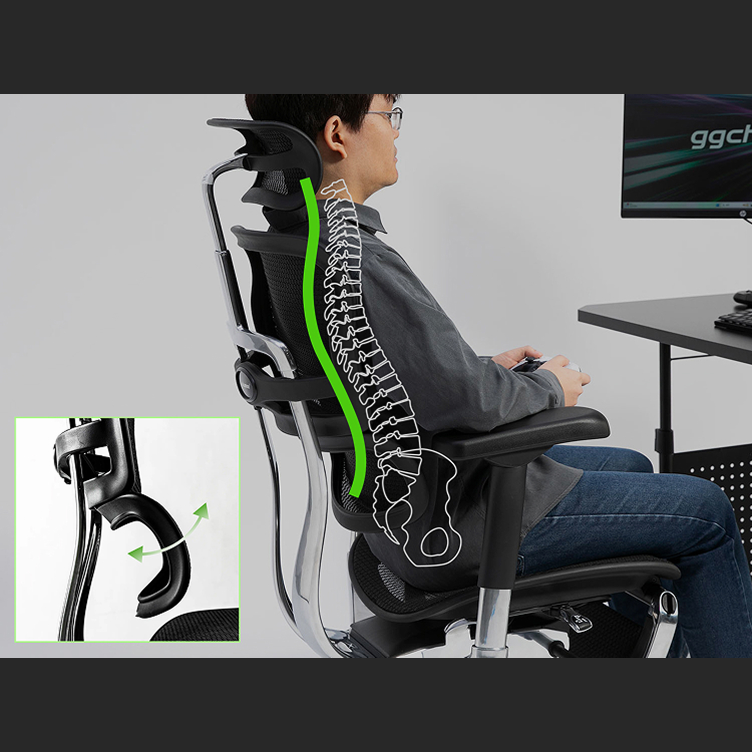 Ergohuman Pro2 high プロツー ハイ | ゲーミングチェアのおすすめ高級