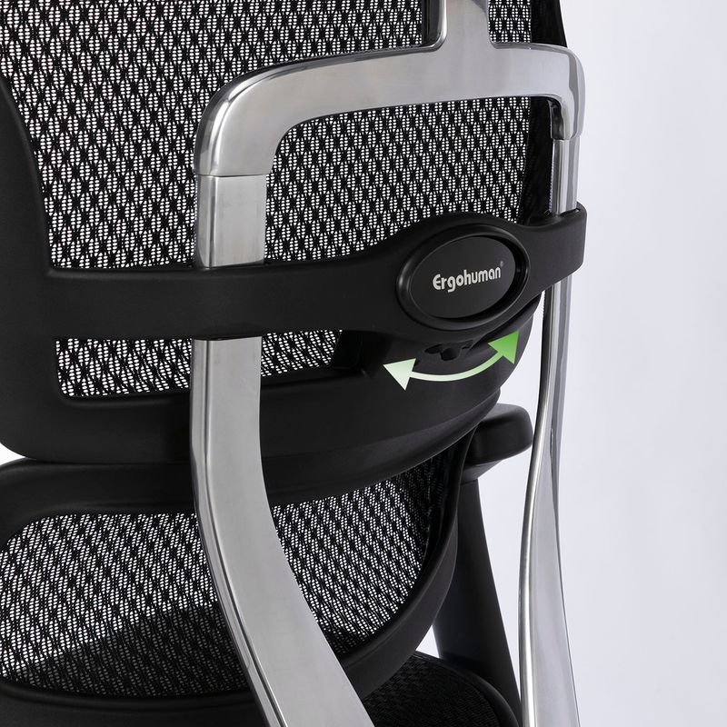 ランバーサポート部のみのテンション（反発力の強弱）を調整可能