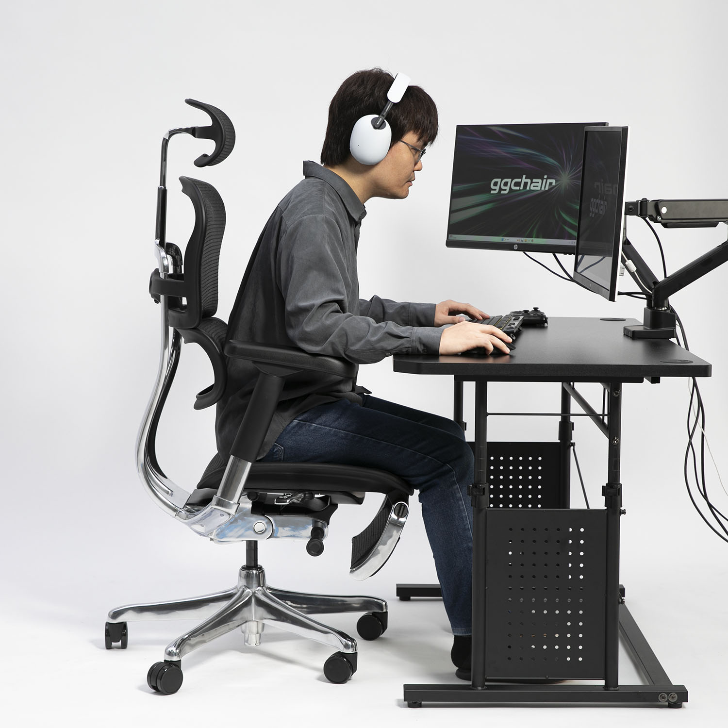 前傾チルト機能でのプレイシーン