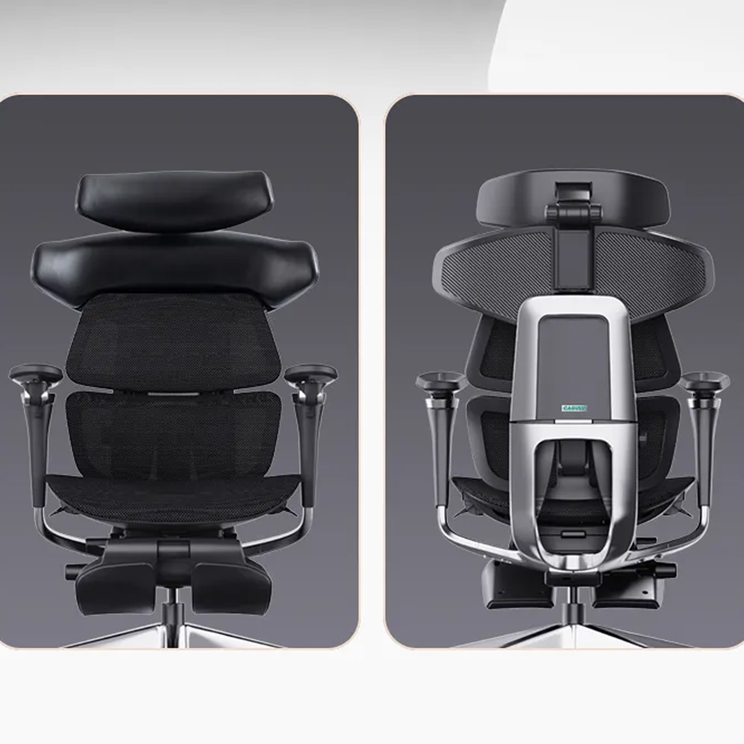 画像はCAGUUU AXISU レザーリュクス オフィスチェア