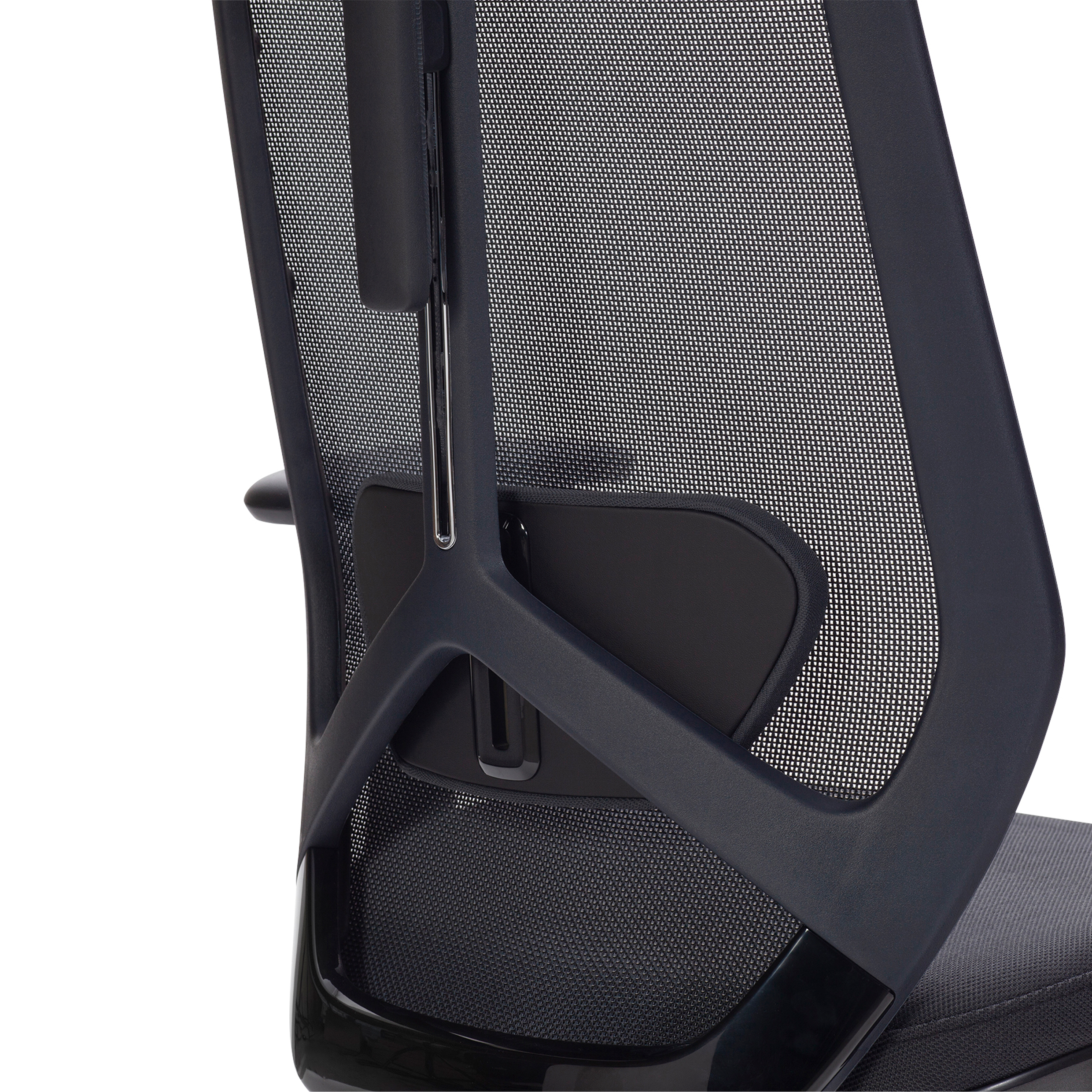 背もたれの反発力調整説明画像