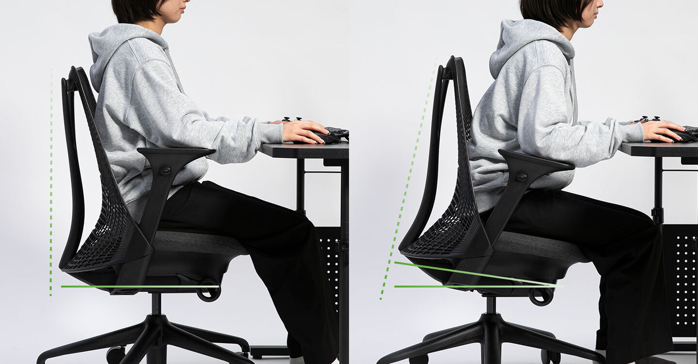 前傾チルト機能付きモデル