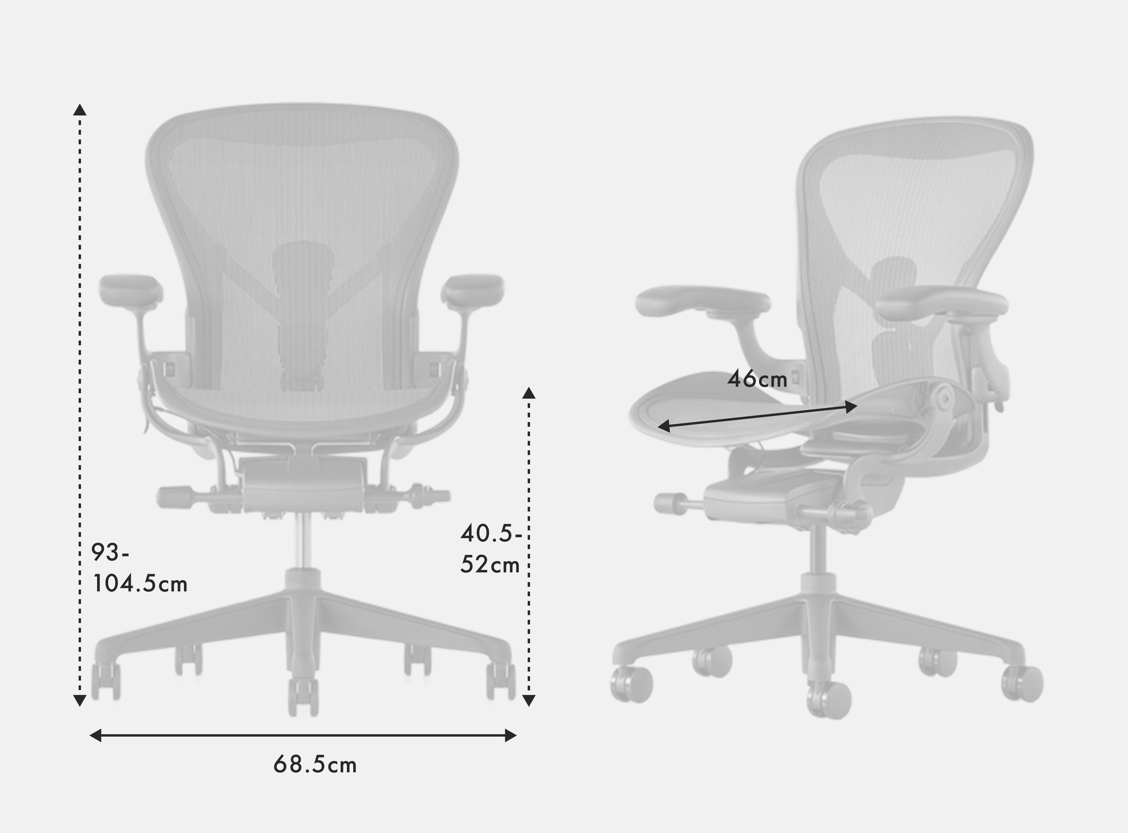 アーロンチェアサイズ