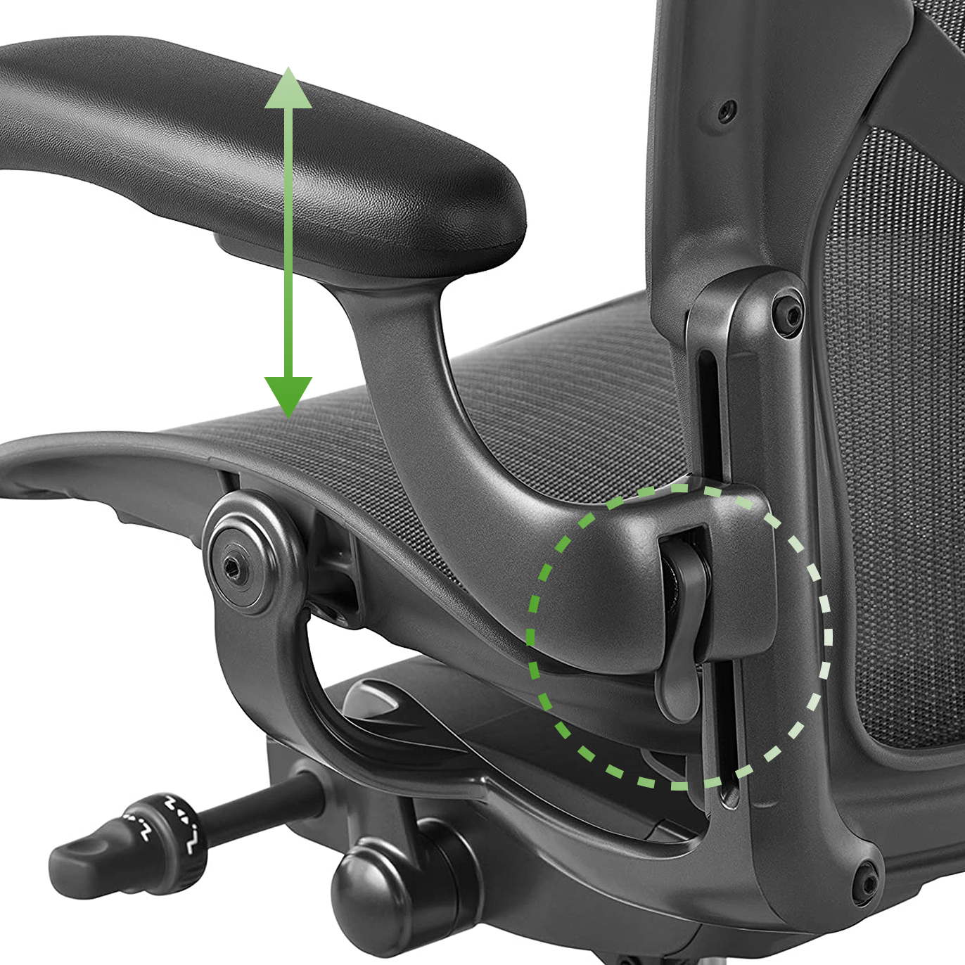 操作精度を上げるアーム調節