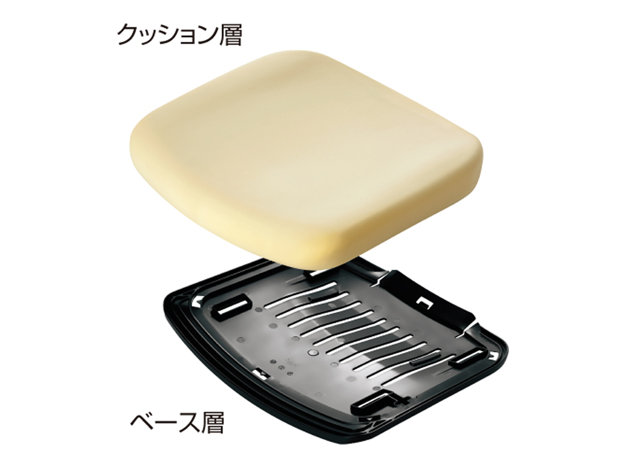 座り心地を快適にするボスチャーサポートシート