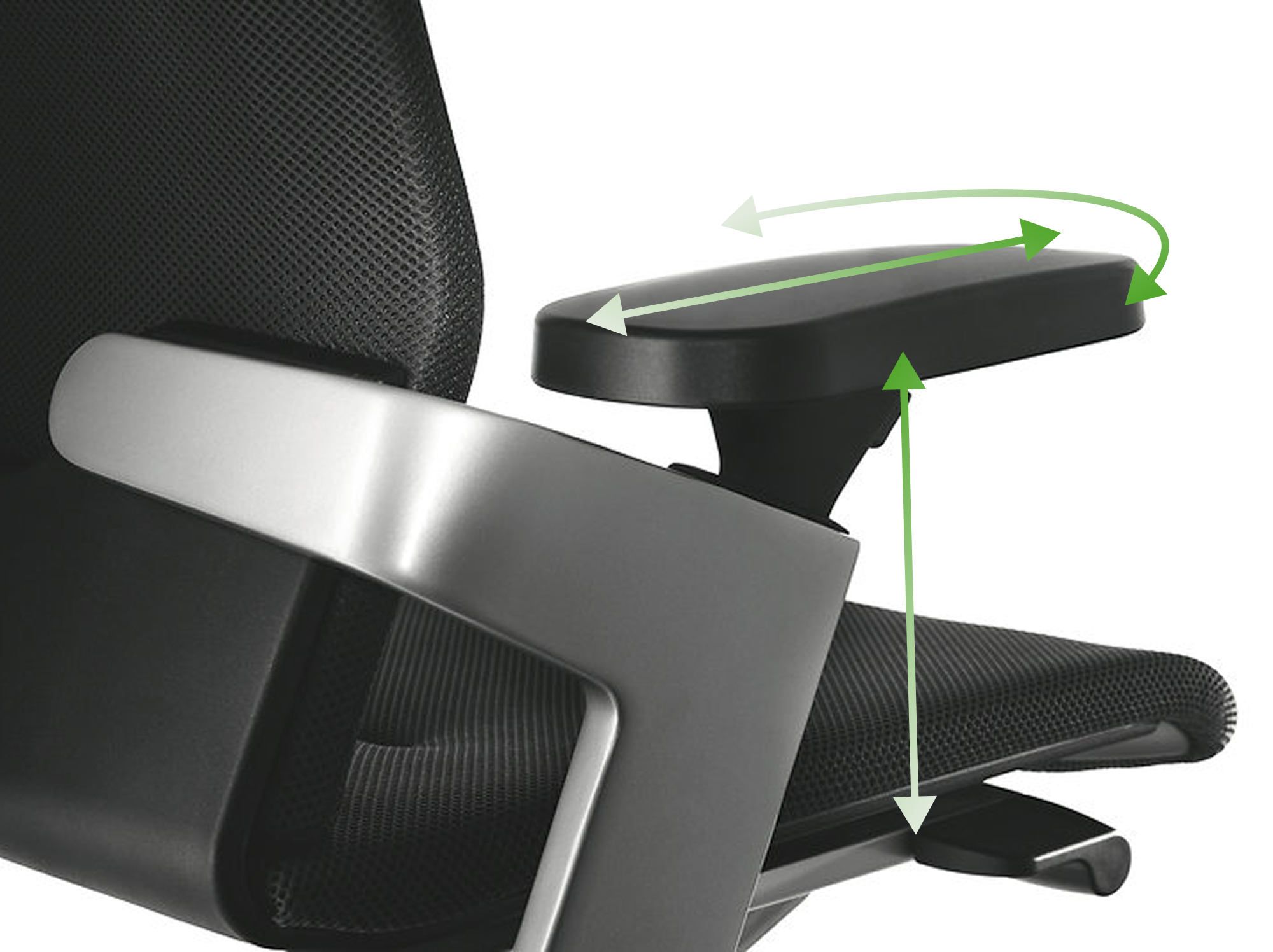 ゲームスタイルに合わせて調整可能な3Dアームレスト