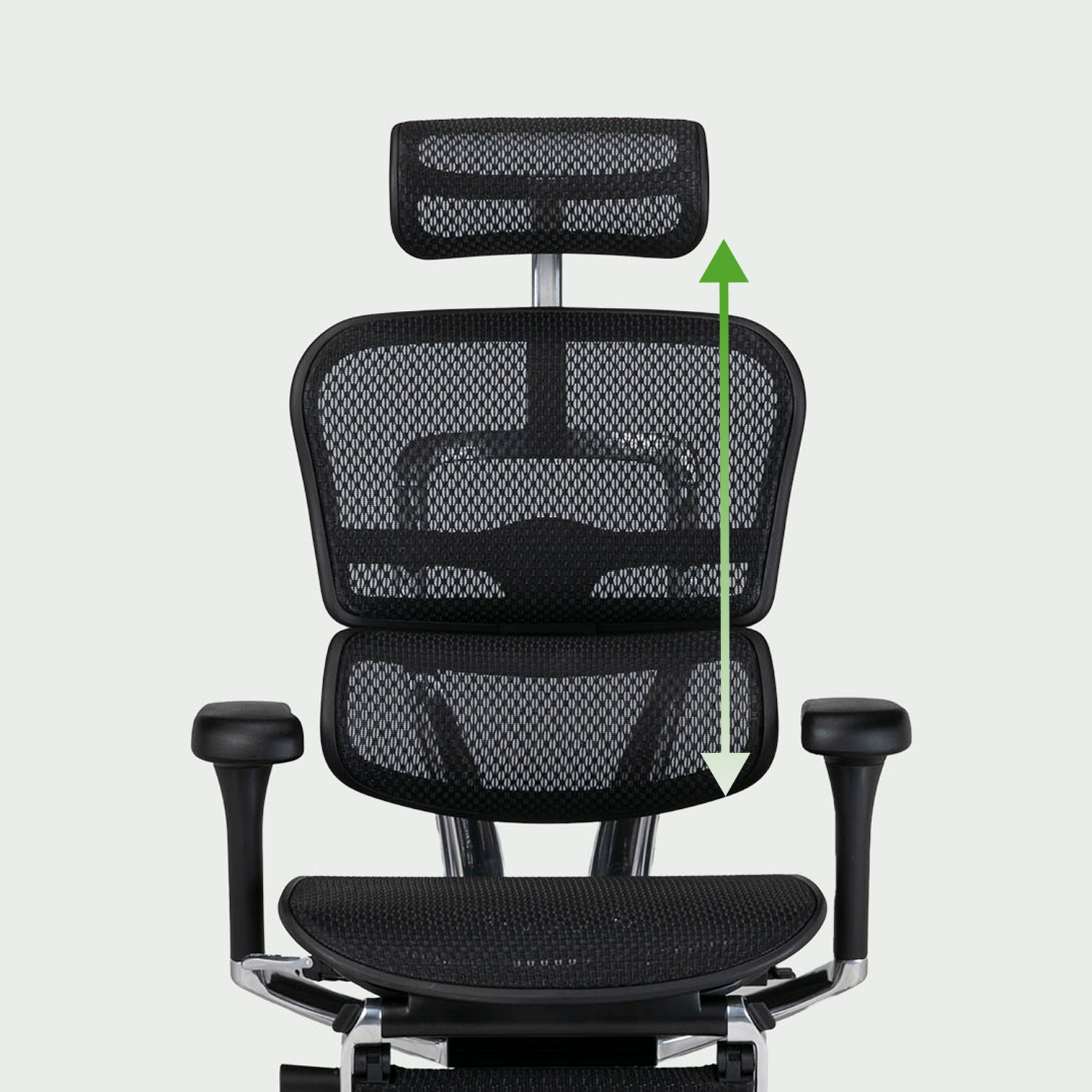 身長・体格に合わせて調整できるバックレスト